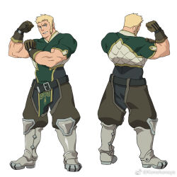 Rule 34 | 1boy, bara, biceps, blonde hair, check copyright, copyright request, crotchless, crotchless pants, facial hair, feeling muscles, flexing, full body, gloves, konohanaya, large belt, large pectorals, long sideburns, male focus, mature male, multiple views, muscular, muscular male, original, pants, pectorals, pelvic curtain, sanpaku, short hair, sideburns, sideburns stubble, standing, stubble, thick eyebrows, v-shaped eyebrows