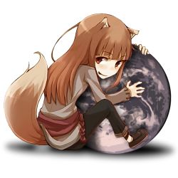 Rule 34 | 00s, animal ears, brown hair, craft lawrence, earth (planet), giant, giantess, holo, huge giantess, icon (computing), mozilla firefox, planet, red eyes, solo, spice and wolf, tail, transparent background, wolf, wolf ears, wolf tail