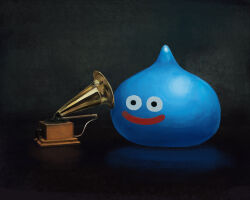 Rule 34 | 1other, dragon quest, fine art parody, his master&#039;s voice, monster, nipper, parody, phonograph, plusma, slime (creature), slime (dragon quest), smile, solo