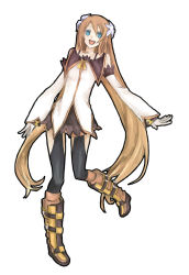 Rule 34 | 00s, bad id, bad pixiv id, blue eyes, boots, brown hair, buzz (moi), detached sleeves, dress, long hair, marta lualdi, solo, tales of (series), tales of symphonia, tales of symphonia: dawn of the new world, thighhighs, twintails, very long hair