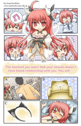 Rule 34 | &gt; &lt;, 1girl, ahoge, animal ears, bad id, bad pixiv id, bare shoulders, beamed quavers, bed, blush, breasts, candy, cat, cat ears, chart, choice, comic, crying, crying with eyes open, date a live, english text, closed eyes, food, giant, greenteaneko, hair ornament, hair ribbon, hentai ouji to warawanai neko., highres, itsuka kotori, jacket, lollipop, long hair, looking at viewer, musical note, necktie, one eye closed, open mouth, parody, red eyes, red hair, ribbon, school uniform, season connection, shawl, shingeki no kyojin, smile, speech bubble, spoilers, spoken musical note, statue, sword, taketatsu ayana, tears, three-dimensional maneuver gear, twintails, very long hair, voice actor connection, weapon, wink