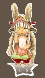 Rule 34 | 10s, artist request, brown eyes, furry, highres, made in abyss, nanachi (made in abyss), white hair