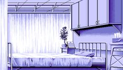 Rule 34 | 1990s (style), 5 jikanme no venus, bed, curtains, fairy dust, flower, game cg, indoors, limited palette, lowres, no humans, pc98, pillow, pixel art, retro artstyle, tagme, tissue box, vase