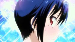 Rule 34 | 10s, animated, animated gif, ass, bikini, bouncing breasts, breasts, close-up, from side, large breasts, nisekoi, red eyes, short hair, side-tie bikini bottom, swimsuit, tsugumi seishirou