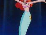 Rule 34 | 1990s (style), 1girl, alternate costume, animated, bikini, costume, creatures (company), earrings, game freak, green eyes, hair extensions, jewelry, mermaid costume, mermaid misty (pokemon), midriff, misty (pokemon), navel, necklace, nintendo, pokemon, pokemon (anime), pokemon (classic anime), red hair, retro artstyle, shell, shell bikini, swimsuit, tagme, video