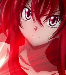Rule 34 | 10s, 1girl, high school dxd, highres, long hair, red hair, rias gremory, solo, stitched, third-party edit