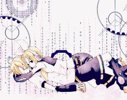 Rule 34 | 1boy, 1girl, bad id, bad pixiv id, blonde hair, brother and sister, iko (i-my-16), kagamine len, kagamine rin, siblings, twins, vocaloid