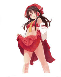 Rule 34 | 1girl, bad id, bad pixiv id, bare shoulders, blush, bow, brown hair, clothes lift, crop top, crop top overhang, detached sleeves, hair bow, hair tubes, hakurei reimu, japanese clothes, long hair, looking at viewer, midriff, miko, mx2j, navel, open mouth, red eyes, skirt, skirt lift, smile, solo, touhou, wide sleeves