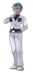 Rule 34 | 00s, 1boy, absurdres, archer (pokemon), creatures (company), full body, game freak, highres, male focus, nintendo, official art, pokemon, pokemon hgss, solo, standing, team rocket, transparent background, unno takao