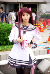 Rule 34 | cosplay, highres, inose ran, oretachi ni tsubasa wa nai, photo (medium), sailor, school uniform, serafuku, watarai asuka