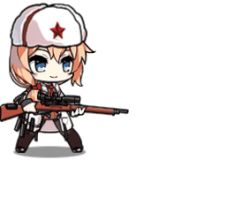 Rule 34 | 1girl, alternate costume, animated, animated gif, blonde hair, blue eyes, bolt action, boots, crawling, dress, full body, girls&#039; frontline, gloves, gun, hat, high heels, long hair, lowres, mod3 (girls&#039; frontline), mosin-nagant, mosin-nagant (girls&#039; frontline), mosin-nagant (mod3) (girls&#039; frontline), official alternate costume, official art, over shoulder, pantyhose, red star, rifle, side ponytail, simple background, sniper rifle, star (symbol), thigh boots, thigh strap, thighhighs, weapon, weapon over shoulder, white background, white dress, white hat