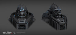 3d armor artist_name autodesk_3ds_max_(medium) commentary company_logo company_name concept_art copyright_name dated dust_514 eve_online grey_background grey_theme helmet highres minmatar_republic_(eve_online) multiple_views official_art realistic science_fiction tonywork upper_body