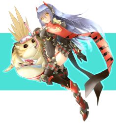 Rule 34 | 1girl, blue hair, breasts, highres, joints, large breasts, leotard, long hair, mechanical parts, poppi (xenoblade), poppi qtpi (xenoblade), robot, robot ears, robot joints, scarf, shiroxai, tora (xenoblade 2), xenoblade chronicles (series), xenoblade chronicles 2