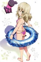 Rule 34 | 1girl, barefoot, bikini, elize lutus, feet, soles, swimsuit, tales of (series), tales of xillia, third-party edit, water float