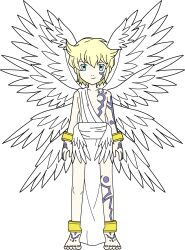 Rule 34 | 1boy, digimon, digimon (creature), holy ring, looking at viewer, lucemon, male focus, solo, transparent background, wings