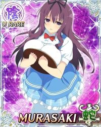 Rule 34 | 10s, 1girl, breasts, card (medium), large breasts, murasaki (senran kagura), purple eyes, purple hair, senran kagura, solo