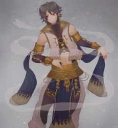 Rule 34 | 1boy, bad id, bad twitter id, blue hair, fire emblem, fire emblem awakening, fire emblem fates, fire emblem heroes, inigo (fire emblem), male focus, nintendo, simple background, smile, solo