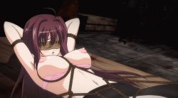 Rule 34 | 10s, 1girl, animated, animated gif, arms behind head, bdsm, blindfold, blue eyes, blush, bondage, bouncing breasts, bound, bound arms, bra, bra pull, breasts, brown hair, censored, clothes pull, garter belt, hongou yukino, huge breasts, indoors, kowaku no toki, large breasts, lingerie, long hair, lying, moaning, nipples, no panties, on back, open mouth, orgasm, pink bra, poro, rope, screencap, shibari, sweat, thighhighs, torn clothes, torn legwear, trembling, underwear
