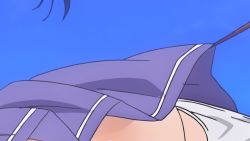 Rule 34 | 1girl, animated, animated gif, ass, blue hair, blush, branch, breasts, clothes lift, crowd, embarrassed, highres, huge ass, large breasts, maken-ki!, maken-ki! two, nijou aki, open mouth, panties, purple eyes, school uniform, skirt, skirt lift, staff, takami akio, thick thighs, thighhighs, thighs, twintails, underwear, wardrobe malfunction, white panties, wide hips, xebec