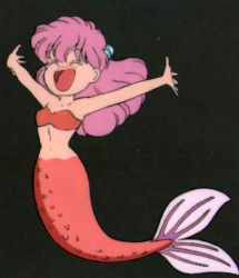 Rule 34 | 1990s (style), akazukin chacha, marin (marine-sky-earth), mermaid, monster girl, open mouth, pink hair, retro artstyle, tagme
