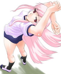Rule 34 | 00s, ass, gym uniform, long hair, lucy maria misora, pink hair, red eyes, to heart (series), to heart 2