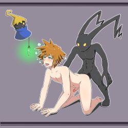 Rule 34 | 2boys, abs, anal, heartless, highres, hypnosis, interspecies, kingdom hearts, male focus, male penetrated, mind control, monster, multiple boys, muscular, nude, pectorals, rape, sex, sora (kingdom hearts), tagme, yaoi
