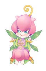 Rule 34 | 1girl, digimon, fairy, highres, lilimon, monster girl, petals, plant girl, solo