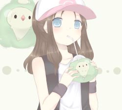 Rule 34 | 10s, blue eyes, brown hair, creatures (company), drinking, drinking straw, duosion, game freak, gen 5 pokemon, hat, hilda (pokemon), nintendo, pokemon, pokemon (creature), pokemon bw