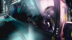 Rule 34 | 1girl, absurdres, bandana, black thighhighs, blonde hair, blue eyes, blue hair, breasts, car, commission, dori (artist), driving, gloves, gradient hair, headset, highres, holding, hummer, hummer h1, humvee, indie virtual youtuber, long hair, medium breasts, motor vehicle, multicolored hair, non-web source, second-party source, solo, sports utility vehicle, thighhighs, virtual youtuber, zeta (vtuber)