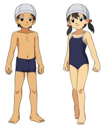 Rule 34 | 1boy, 1girl, child, highres, kasuga (artist), swimsuit