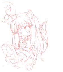 Rule 34 | 00s, 1girl, animal ears, animated, animated gif, d.a, holo, lowres, monochrome, red theme, solo, spice and wolf, tail, wolf ears, wolf tail
