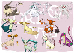 Rule 34 | bandages, creatures (company), eevee, evolution, game freak, gen 1 pokemon, head wings, horns, mochi (artist), nintendo, no humans, pokemon, pokemon (creature), tagme, wings