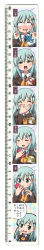 Rule 34 | 10s, 1girl, ahegao, blush, cellphone, closed eyes, covering own mouth, double v, drooling, expressions, green eyes, green hair, hair ornament, hairclip, highres, kantai collection, long image, md5 mismatch, measuring, multiple views, o3o, penis measuring, phone, rolling eyes, ruler, super masara, suzuya (kancolle), tall image, tears, torogao, translation request, v