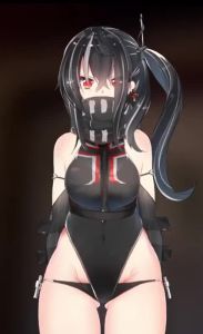 Rule 34 | 1girl, 20s, animated, azur lane, bandana, bandana over mouth, bare shoulders, black background, black gloves, black hair, black one-piece swimsuit, blush, breasts, center opening, cleavage, covered navel, cowboy shot, cross, ear piercing, earrings, elbow gloves, female focus, fingerless gloves, front zipper swimsuit, gloves, gluteal fold, grey hair, hair over eyes, hato haru, headpiece, highleg, highleg swimsuit, iron cross, jewelry, large breasts, live2d, long hair, looking at viewer, meme attire, mound of venus, multicolored hair, one-piece swimsuit, one side up, panties, piercing, pink background, ponytail, red eyes, resized, side ponytail, simple background, skin tight, skindentation, solo, sound, standing, streaked hair, swimsuit, thigh gap, thighs, two-tone hair, u-47 (azur lane), underwear, undressing, unzipped, unzipping, upscaled, video, white hair, zipper