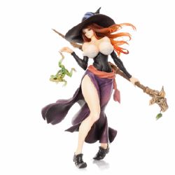 Rule 34 | 1girl, animal, animated, animated gif, bare legs, bare shoulders, breasts, brown hair, cane, cleavage, curvy, dragon&#039;s crown, dress, female focus, figure, frog, full body, hat, holding, holding weapon, huge breasts, lace, legs, long hair, long skirt, lowres, shoes, side slit, simple background, skirt, narrow waist, solo, witch, sorceress (dragon&#039;s crown), spinning, weapon, white background, wide hips, witch hat