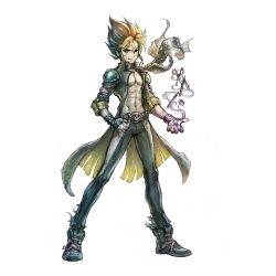 Rule 34 | 1boy, coat, highres, ikushima naoki, ikusy, live a live, multicolored hair, official art, open clothes, open coat, scar, scarf, smile, spiked hair, square enix, tadokoro akira