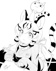 Rule 34 | 1girl, animal ears, cat ears, cat girl, cat tail, geoffroy&#039;s cat (kemono friends), kemono friends, kemono friends v project, long hair, looking at viewer, simple background, solo, tail, taurine 8000mg, virtual youtuber
