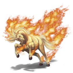 Rule 34 | 2016, brown eyes, creatures (company), fiery tail, fire, flaming hair, full body, game freak, gen 1 pokemon, looking at viewer, nintendo, no humans, pokemon, pokemon (creature), pokemon move, pokemon rgby, rapidash, realistic, shadeofshinon, signature, solo, tail, transparent background, unicorn