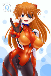 Rule 34 | 1girl, adapted costume, alternate breast size, blue eyes, blush, bodysuit, breasts, brown hair, cameltoe, covered navel, curvy, evangelion: 3.0 you can (not) redo, hair ornament, highres, large breasts, lips, long hair, looking at viewer, neon genesis evangelion, pixiv1478062, plugsuit, rebuild of evangelion, red bodysuit, shiny clothes, shiny skin, simple background, skin tight, smile, solo, souryuu asuka langley, two side up, upper body, very long hair