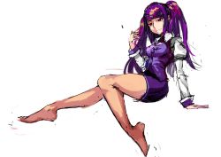 Rule 34 | 1girl, absurdres, breasts, collared shirt, highres, jill stingray, long hair, pencil skirt, purple hair, red eyes, shirt, sketch, skirt, smile, solo, sucier, twintails, uniform, va-11 hall-a, vest