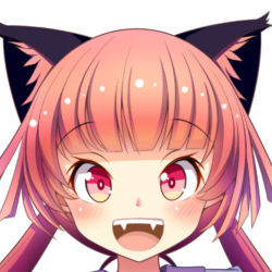 Rule 34 | 1girl, :d, animal ears, bad id, bad pixiv id, blush, cat ears, extra ears, fangs, happy, kaenbyou rin, looking at viewer, lowres, oimo (imoyoukan), open mouth, portrait, red eyes, red hair, smile, solo, touhou