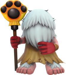 Rule 34 | 3d, barefoot, beard, creature, digimon, digimon (creature), digimon world -next 0rder-, facial hair, full body, game model, gloves, holding, holding staff, jijimon, male focus, official art, red gloves, solo, staff, transparent background, transparent bakground, white hair