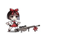 Rule 34 | :3, :d, animated, animated gif, anti-materiel rifle, black hair, bow, brown hair, cake, dress, eating, food, full body, girls&#039; frontline, gun, hair bow, hair ornament, hair ribbon, happy, lowres, m99 (girls&#039; frontline), m99 (white rabbit summer banquet) (girls&#039; frontline), o o, official alternate costume, official art, open mouth, pantyhose, rabbit, red dress, red footwear, red ribbon, ribbon, rifle, saru, shoes, short hair, shrug (clothing), simple background, sleeveless, sleeveless dress, smile, sniper rifle, solo, stuffed animal, stuffed toy, table, tablecloth, tagme, weapon, white background, white pantyhose, zijiang m99