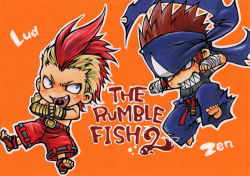 Rule 34 | chibi, lowres, lud (rumble fish), rumble fish 2, the rumble fish, zen (rumble fish)