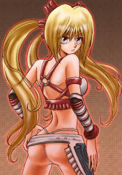 Rule 34 | 1girl, ass, ayumi (x-blades), blonde hair, breasts, large breasts, solo, thong, whale tail (clothing), x-blades