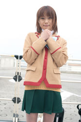 Rule 34 | blazer, cosplay, gokujou seitokai, highres, jacket, katsura seina, miniskirt, photo (medium), sakura mizuki, school uniform, skirt