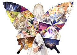 Rule 34 | ant, armor, arms behind back, artoria caster (fate), artoria caster (first ascension) (fate), artoria caster (second ascension) (fate), artoria caster (third ascension) (fate), artoria pendragon (fate), aurora (fate), barghest (fate), barghest (first ascension) (fate), blanca (fate), blood, bug, butterfly, caterpillar, cernunnos (fate), coral (fate), crown, death, dress, emiya shirou, facial mark, fairy wings, fate/grand order, fate (series), fire, forehead mark, fox tail, from behind, fujimaru ritsuka (male), gareth (fate), glasses, gloves, grey hair, hat, highres, insect, koyanskaya (fate), long hair, morgan le fay (fate), morgan le fay (queen of winter) (fate), murian (fate), oberon (fate), percival (fate), protecting, red hare (fate), senji muramasa (fate), shooting star, staff, sword, tail, tamamo (fate), tetsujima, tristan (fate), weapon, white background, wings