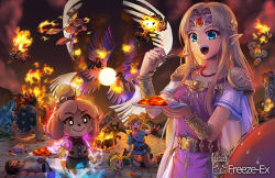 Rule 34 | 4girls, 6+boys, :&gt;, :d, animal crossing, aqua eyes, armor, aura, bead necklace, beads, belt, blonde hair, blue eyes, bowser, box, burning, closed eyes, closed mouth, creatures (company), curry, curry rice, defeat, destruction, dog, dougi, dress, earrings, eating, elf, family computer robot, fingerless gloves, fire, fire emblem, fire emblem awakening, food, freeze-ex, galeem, game &amp; watch, game freak, gen 1 pokemon, gloves, glowing, glowing eyes, headband, inkling, inkling player character, isabelle (animal crossing), jewelry, kirby, kirby (series), kneeling, legendary pokemon, link, long hair, looking at another, lying, mario (series), martial arts belt, metal gear (series), metal gear solid, metroid, mewtwo, monster, mother (game), mother 2, mr. game &amp; watch, multiple boys, multiple girls, multiple wings, neck, necklace, ness (mother 2), night, nintendo, on back, on side, on stomach, open mouth, outstretched arm, pikachu, pink dress, pointy ears, pokemon, pokemon (creature), princess zelda, rice, robin (female) (fire emblem), robin (fire emblem), robin (male) (fire emblem), robot, round teeth, ryu (street fighter), samus aran, short hair, shoulder armor, smile, solid snake, splatoon (series), splatoon 1, spoon, squirtle, standing, street fighter, super smash bros., sweat, teeth, the legend of zelda, the legend of zelda: a link between worlds, the legend of zelda: breath of the wild, the legend of zelda: the wind waker, tiara, toon link, trembling, upper teeth only, varia suit, walking, wario, warioware, wings