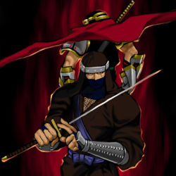 Rule 34 | 2boys, half mask, hattori hanzo, hattori hanzou, lowres, male focus, mask, multiple boys, ninja, samurai spirits, scarf, snk, sword, vambraces, weapon