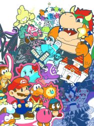 Rule 34 | 1boy, 6+girls, absolutely everyone, bandages, beldam, bob-omb, boo (mario), boots, bow, bow (paper mario), bowser, bracelet, breasts, brown hair, building, buttons, castle, character request, cloud, collar, count bleck, crown, crystal king, dimentio, eldstar, electricity, everyone, facial hair, fangs, fire, fish, general guy, ghost, goomba, hat, heart, horns, huff n. puff, injury, jester, jester cap, jewelry, kalmar, klevar, koopa, koopa troopa, kuboba (guroppa), kuroba (tegaki), lakitu, lava bud, lava piranha, mamar, marilyn (paper mario), mario, mario (series), mimi (paper mario), misstar, multiple girls, mushroom, muskular, mustache, nastasia, nintendo, o&#039;chunks, open mouth, opuku, overalls, pac-man (game), pacifier, paper mario, paper mario 64, pinky (pacman), piranha plant, princess peach, princess peach&#039;s castle, red hair, shadow queen, shadow sirens, shell, shy guy, simple background, skolar, spiked bracelet, spiked collar, spikes, standing, star (symbol), star rod, star spirits, sun, super dimentio, super mario rpg, super mushroom, super paper mario, super star, super star (mario), suspenders, tegaki, tongue, tongue out, tower, tubba blubba, tubba blubba&#039;s heart, turtle, twink (paper mario), vivian (paper mario), wand, watt, white background, wings, | |